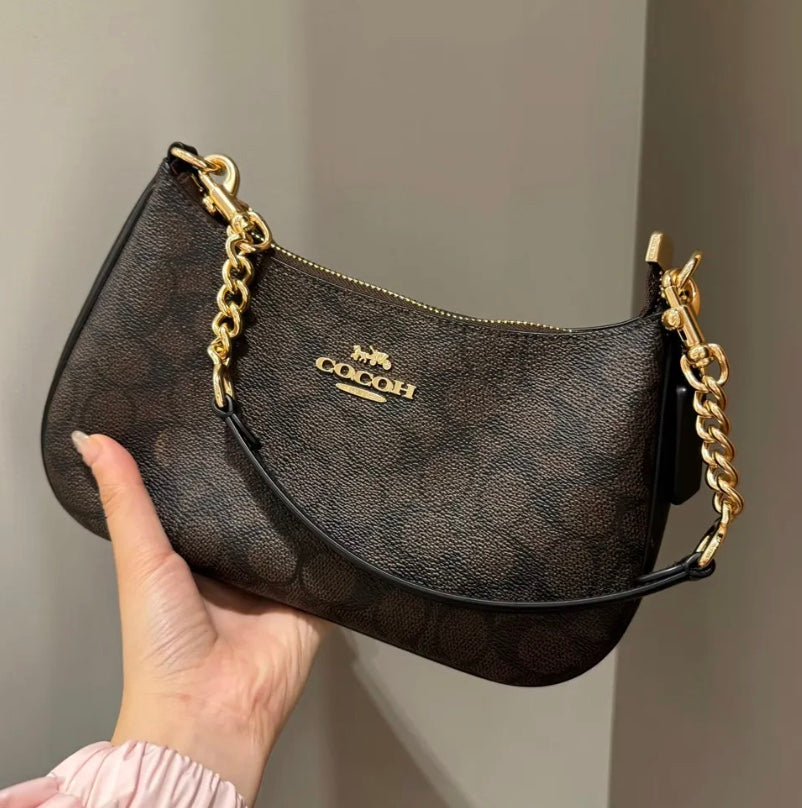 Coach Signature Purse with Dust Bag & Box