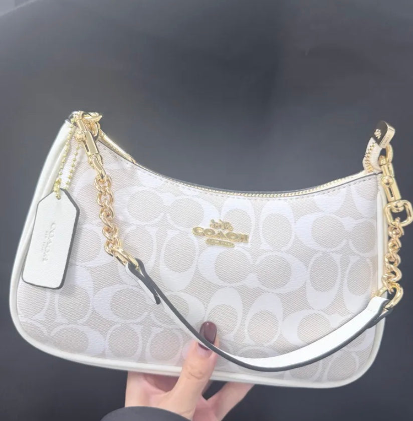 Coach Signature Purse with Dust Bag & Box
