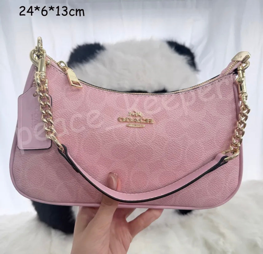 Coach Signature Purse with Dust Bag & Box