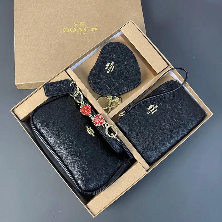 Coach Signature Purse with Dust Bag & Box