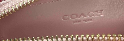 Pink Coach Card Holder
